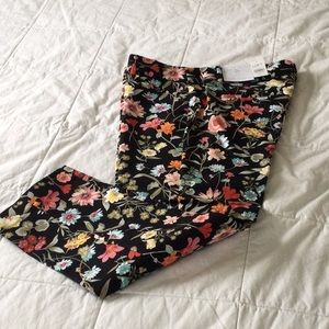 Loft riviera pant. Multi colors. Cotton spandex blend.